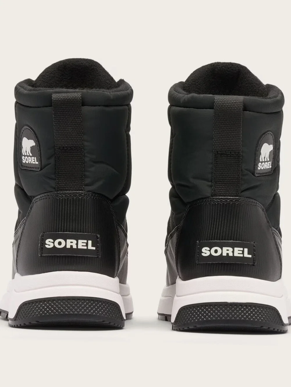 Sorel Whitney III Mid Waterproof Winter Boot in Black & Sea Salt Size 9